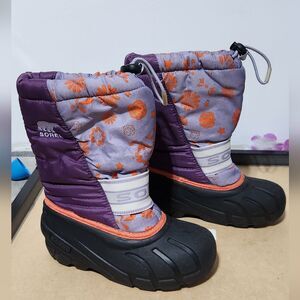 Sorel Purple Floral Winter Boots